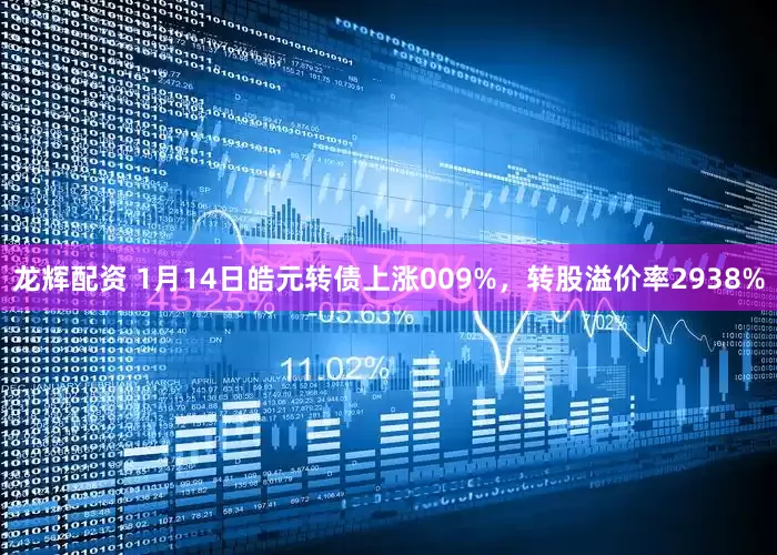 龙辉配资 1月14日皓元转债上涨009%，转股溢价率2938%