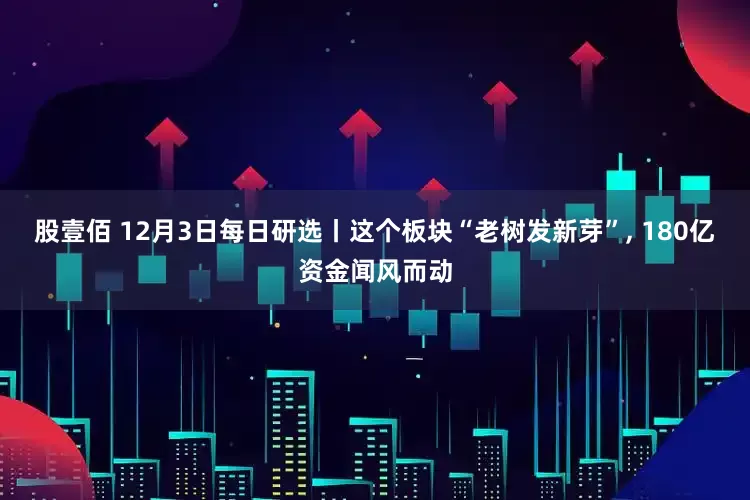 股壹佰 12月3日每日研选丨这个板块“老树发新芽”, 180亿资金闻风而动